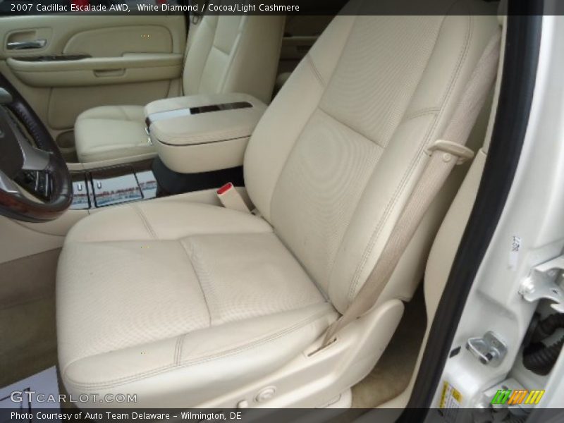 White Diamond / Cocoa/Light Cashmere 2007 Cadillac Escalade AWD