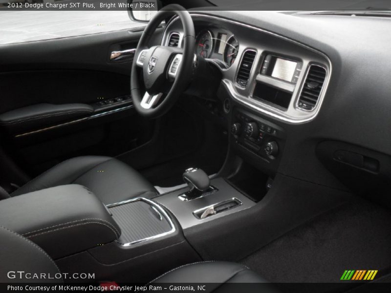 Bright White / Black 2012 Dodge Charger SXT Plus