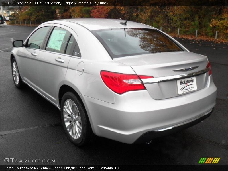Bright Silver Metallic / Black 2012 Chrysler 200 Limited Sedan