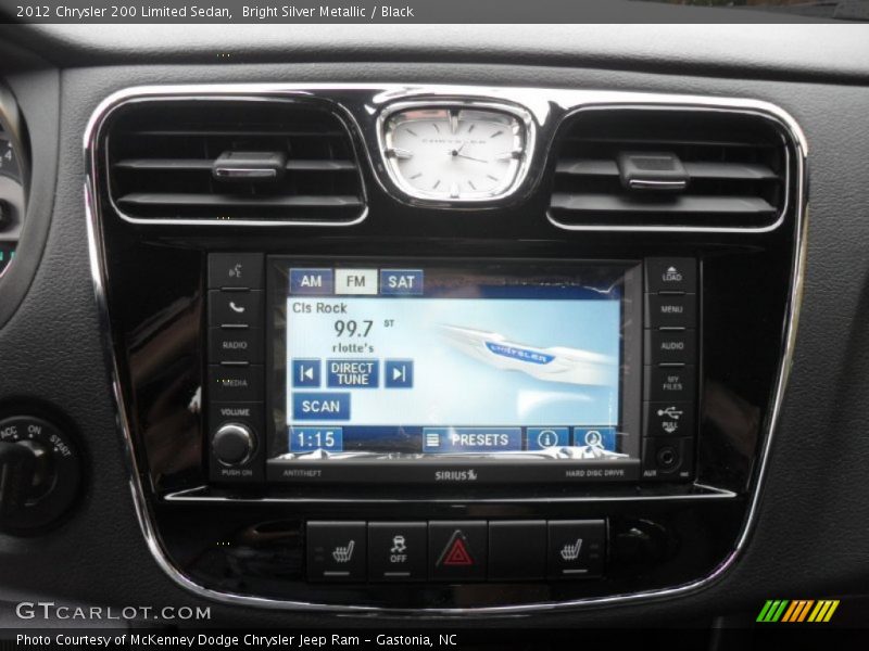 Bright Silver Metallic / Black 2012 Chrysler 200 Limited Sedan