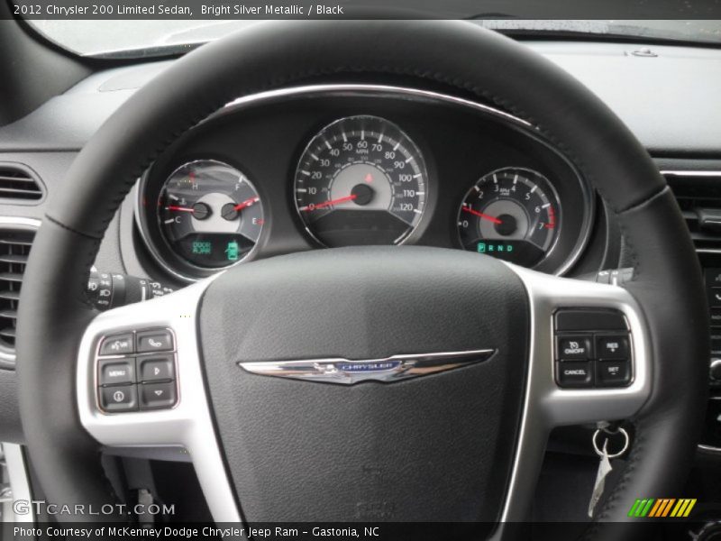Bright Silver Metallic / Black 2012 Chrysler 200 Limited Sedan