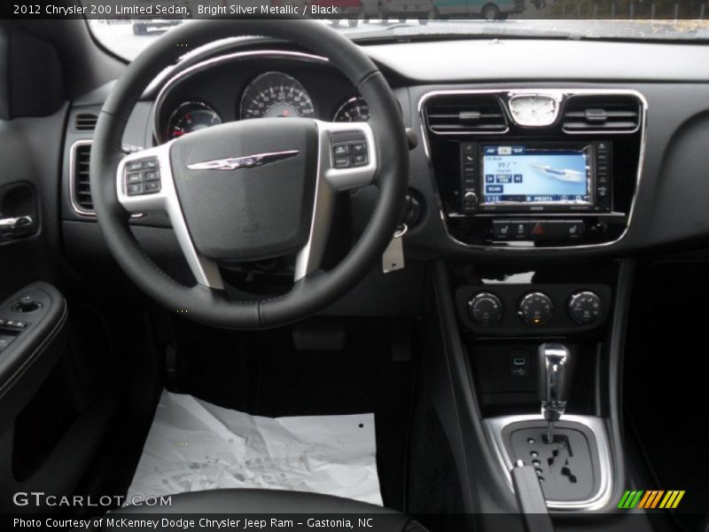 Bright Silver Metallic / Black 2012 Chrysler 200 Limited Sedan