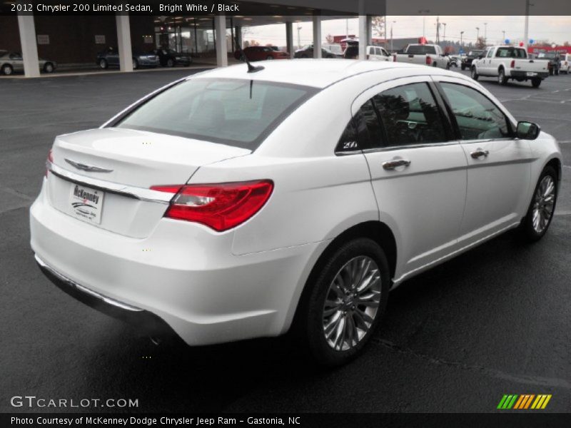Bright White / Black 2012 Chrysler 200 Limited Sedan