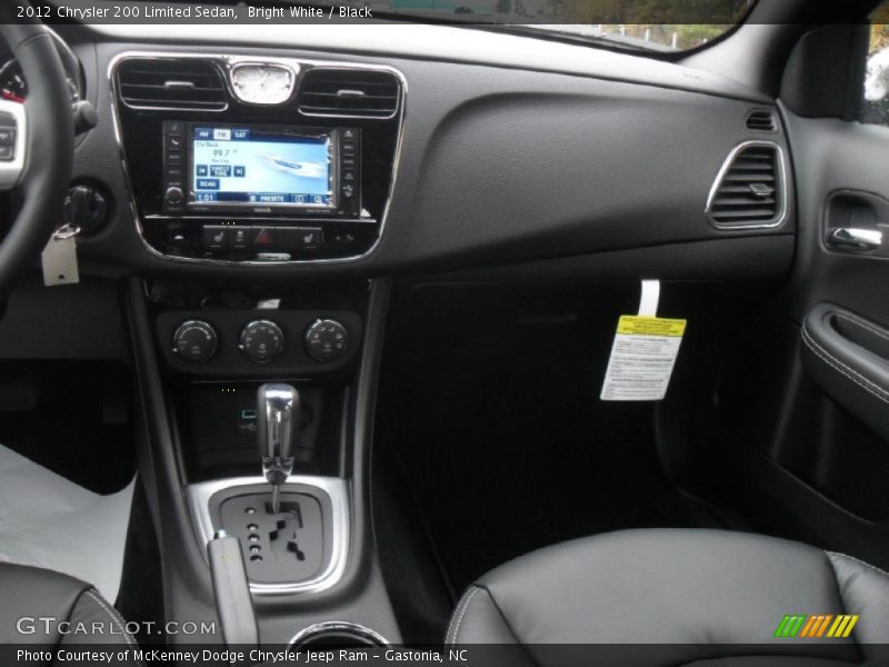 Bright White / Black 2012 Chrysler 200 Limited Sedan