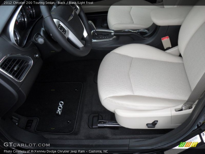  2012 200 Touring Sedan Black/Light Frost Interior