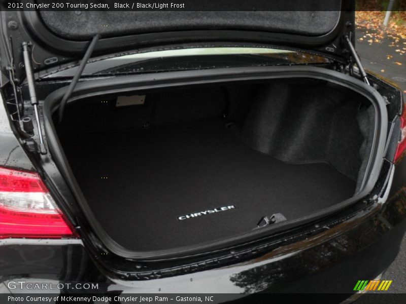 Black / Black/Light Frost 2012 Chrysler 200 Touring Sedan