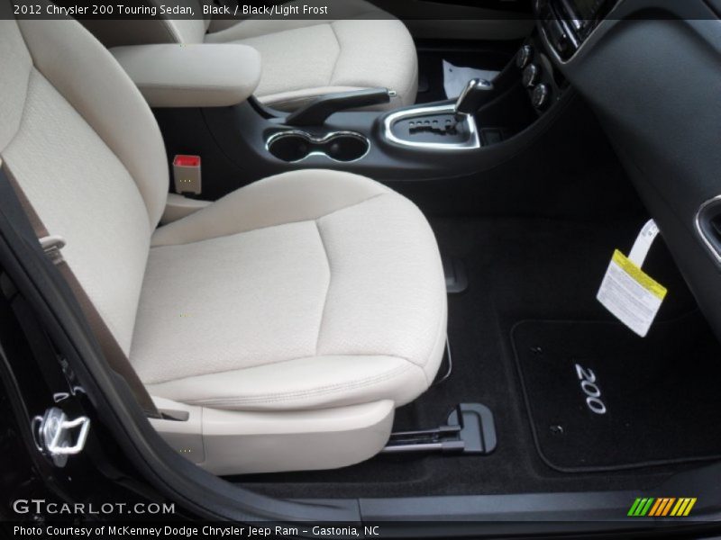 Black / Black/Light Frost 2012 Chrysler 200 Touring Sedan