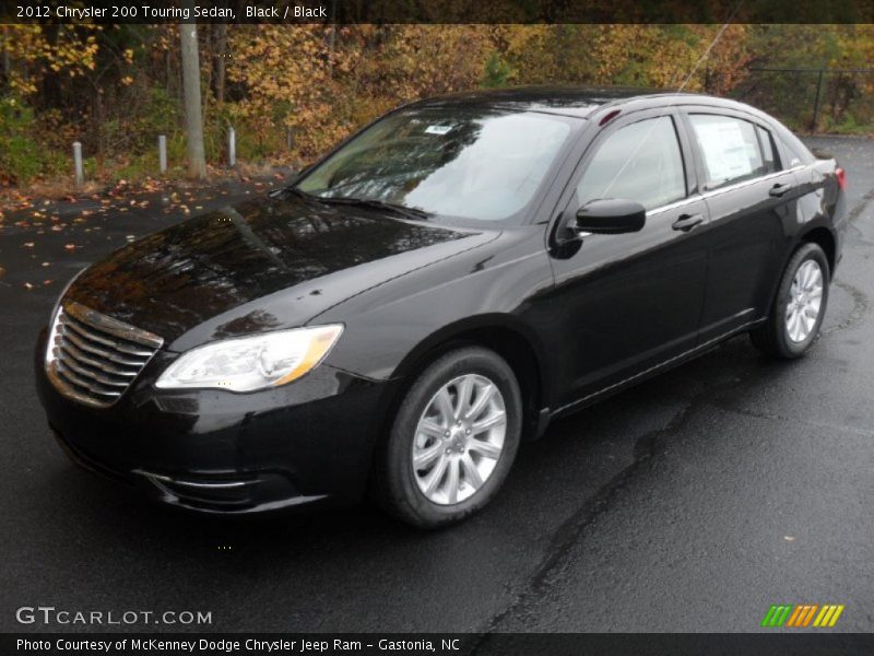 Black / Black 2012 Chrysler 200 Touring Sedan