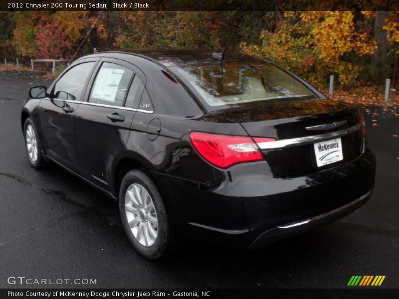 Black / Black 2012 Chrysler 200 Touring Sedan