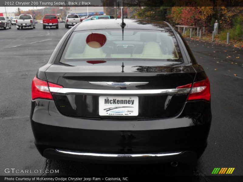 Black / Black 2012 Chrysler 200 Touring Sedan