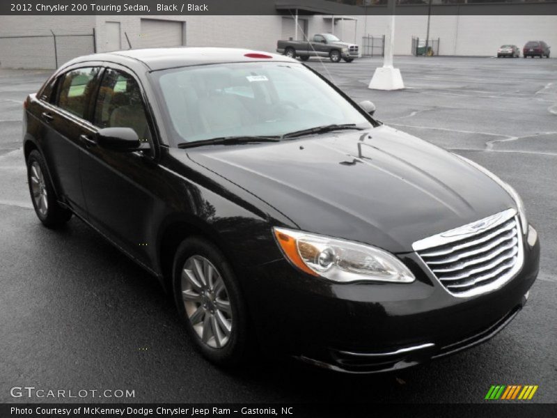 Black / Black 2012 Chrysler 200 Touring Sedan