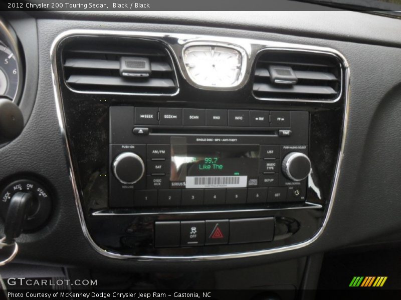 Black / Black 2012 Chrysler 200 Touring Sedan