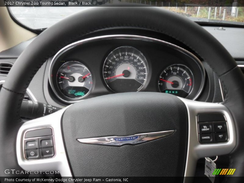 Black / Black 2012 Chrysler 200 Touring Sedan