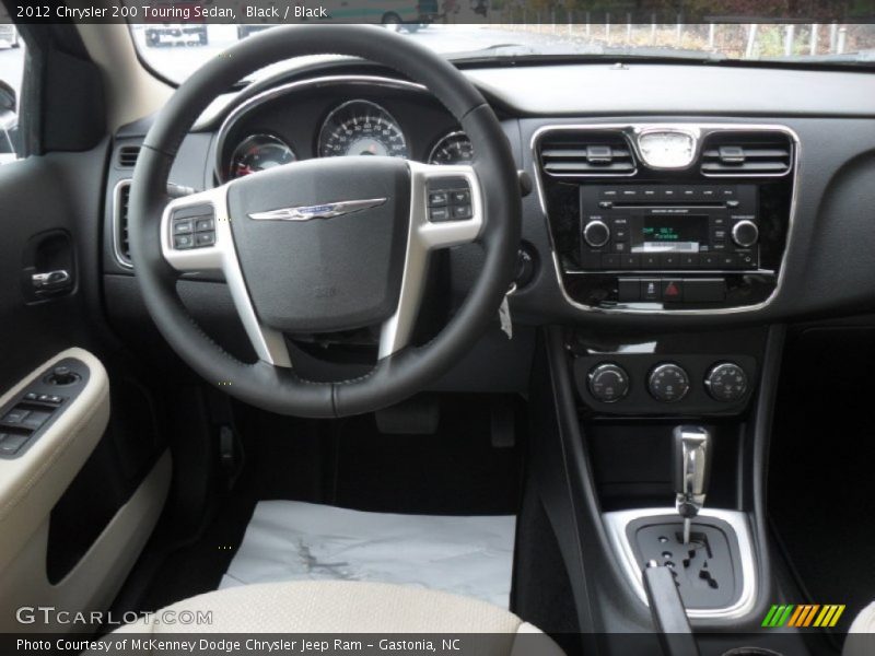 Black / Black 2012 Chrysler 200 Touring Sedan