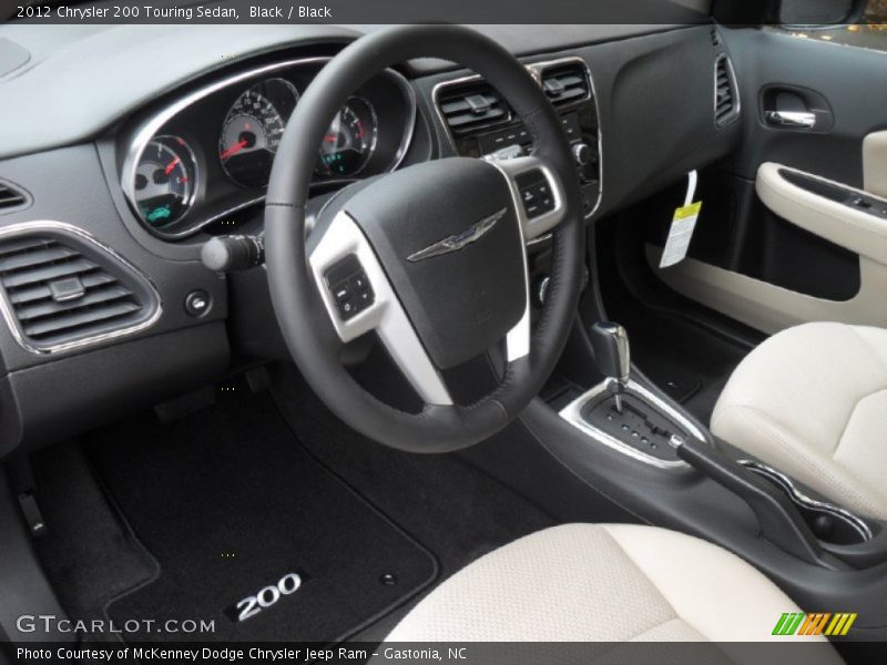 Black / Black 2012 Chrysler 200 Touring Sedan