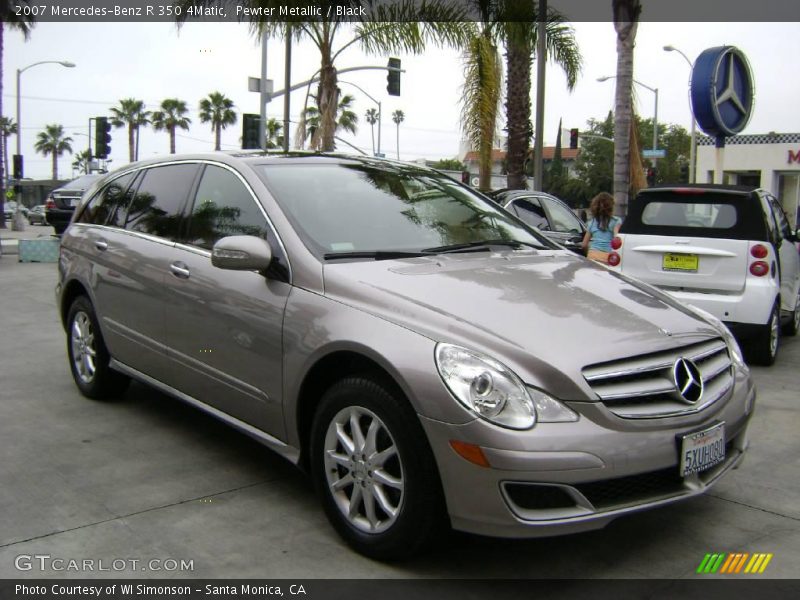 Pewter Metallic / Black 2007 Mercedes-Benz R 350 4Matic