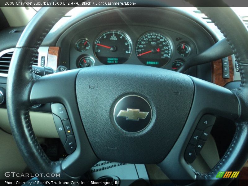 Black / Light Cashmere/Ebony 2008 Chevrolet Suburban 1500 LTZ 4x4
