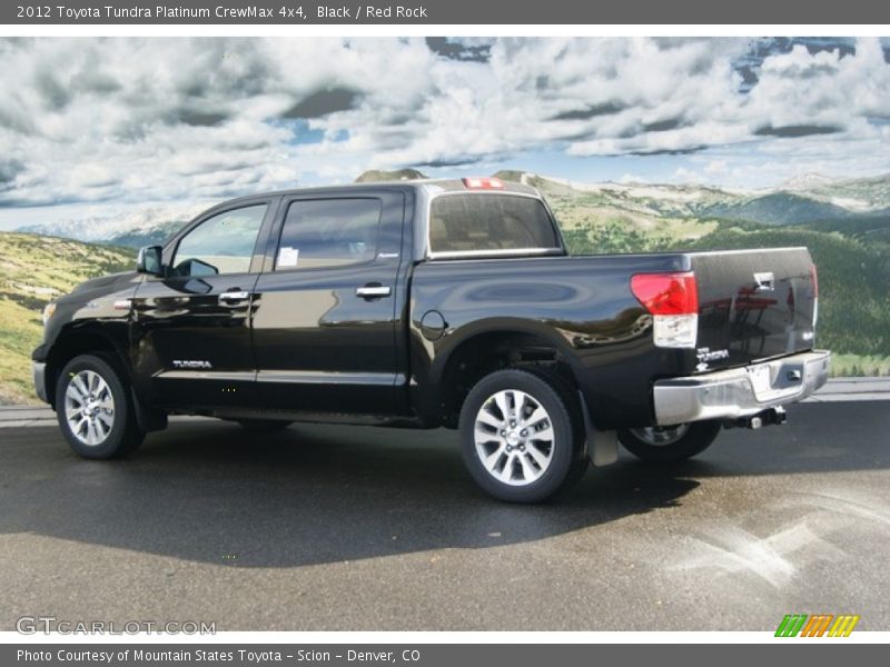 Black / Red Rock 2012 Toyota Tundra Platinum CrewMax 4x4