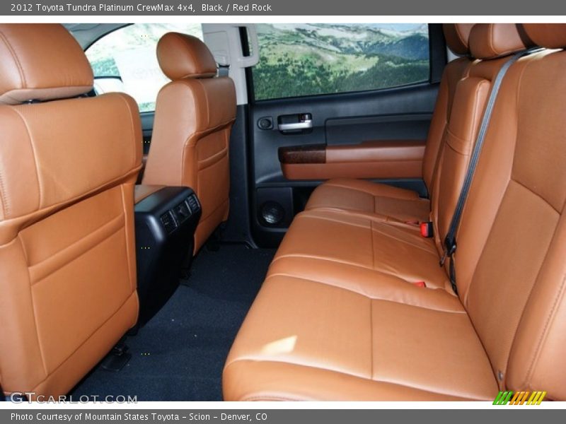 Limited Rear Seats in Red Rock Leather - 2012 Toyota Tundra Platinum CrewMax 4x4