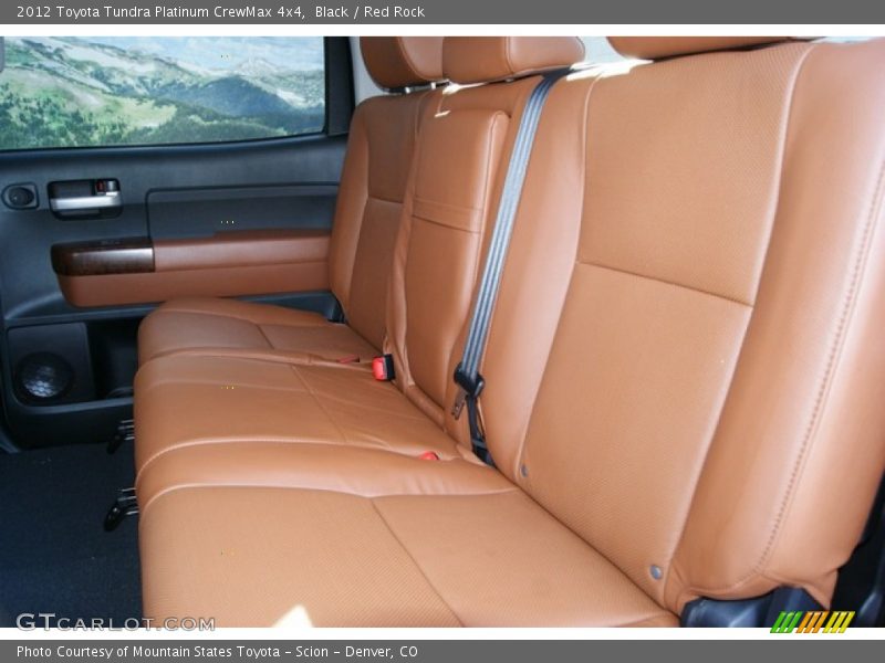 Limited Rear Passengers Seats in Red Rock Leather - 2012 Toyota Tundra Platinum CrewMax 4x4