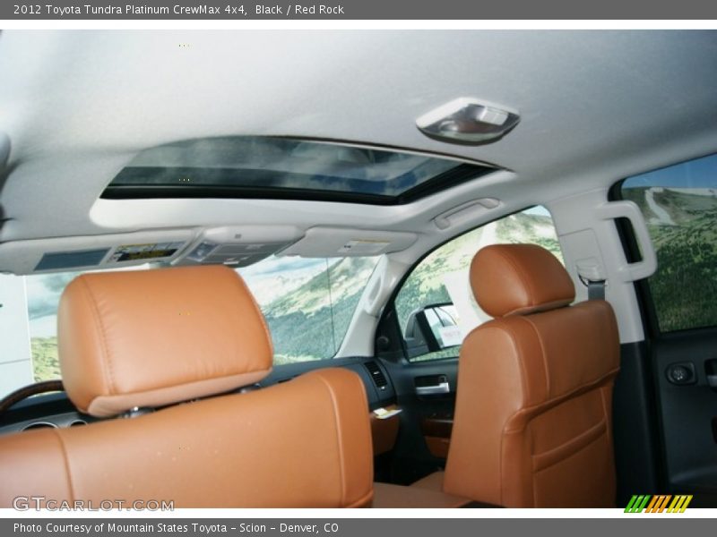 Black / Red Rock 2012 Toyota Tundra Platinum CrewMax 4x4