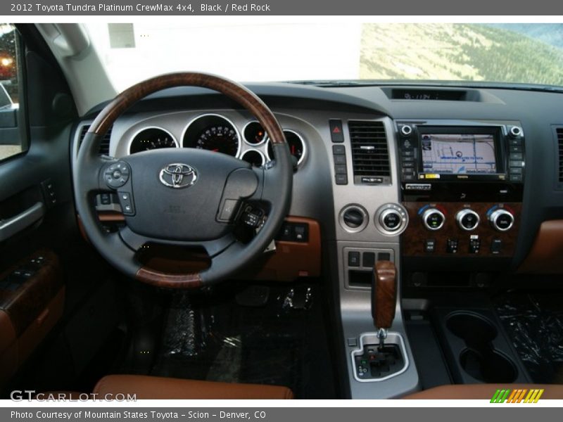 Black / Red Rock 2012 Toyota Tundra Platinum CrewMax 4x4