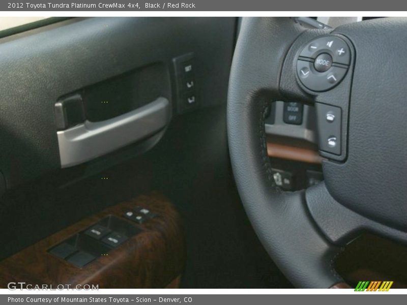 Black / Red Rock 2012 Toyota Tundra Platinum CrewMax 4x4
