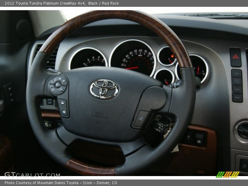 Black / Red Rock 2012 Toyota Tundra Platinum CrewMax 4x4