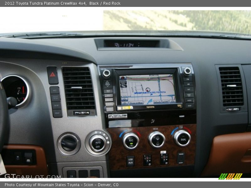 Black / Red Rock 2012 Toyota Tundra Platinum CrewMax 4x4