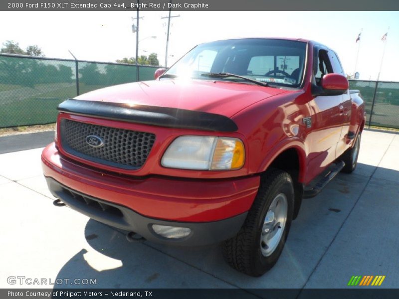 Bright Red / Dark Graphite 2000 Ford F150 XLT Extended Cab 4x4