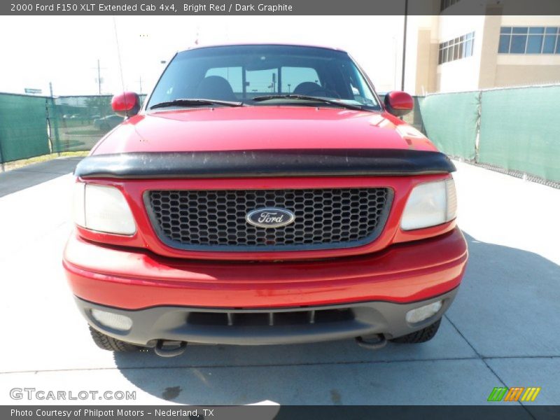 Bright Red / Dark Graphite 2000 Ford F150 XLT Extended Cab 4x4