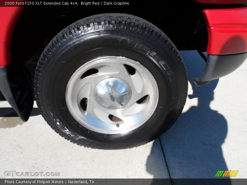 Bright Red / Dark Graphite 2000 Ford F150 XLT Extended Cab 4x4