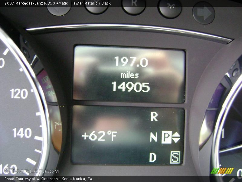 Pewter Metallic / Black 2007 Mercedes-Benz R 350 4Matic