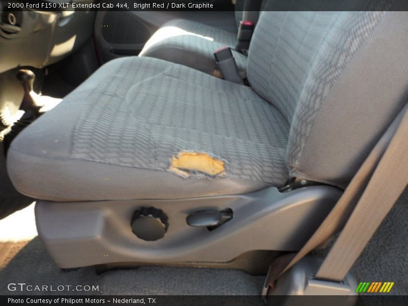 Bright Red / Dark Graphite 2000 Ford F150 XLT Extended Cab 4x4