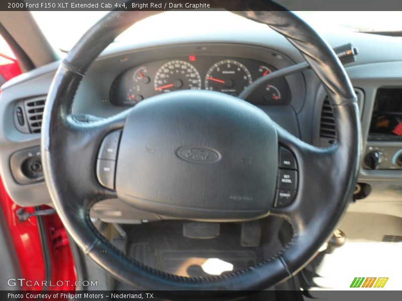 Bright Red / Dark Graphite 2000 Ford F150 XLT Extended Cab 4x4