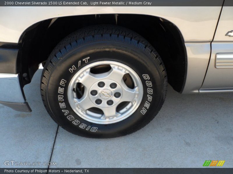 Light Pewter Metallic / Medium Gray 2000 Chevrolet Silverado 1500 LS Extended Cab