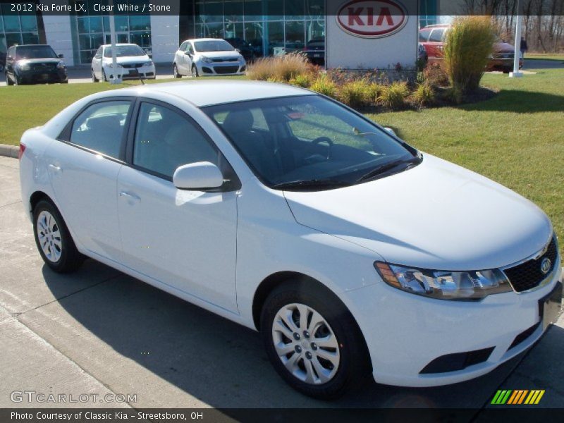 Clear White / Stone 2012 Kia Forte LX