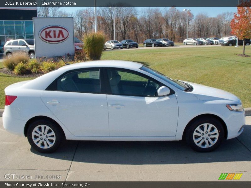 Clear White / Stone 2012 Kia Forte LX