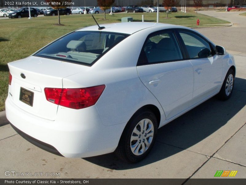 Clear White / Stone 2012 Kia Forte LX
