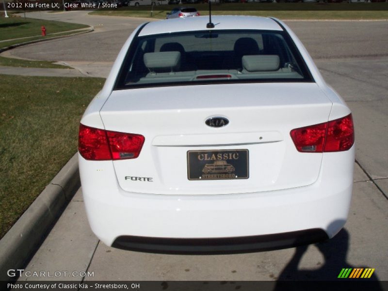 Clear White / Stone 2012 Kia Forte LX