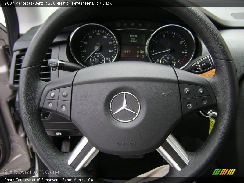 Pewter Metallic / Black 2007 Mercedes-Benz R 350 4Matic
