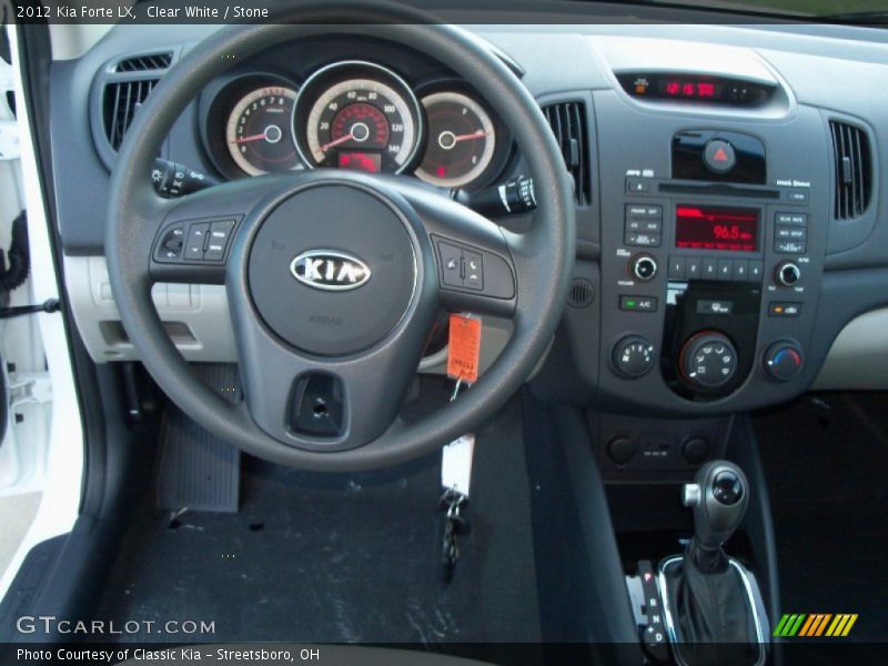 Clear White / Stone 2012 Kia Forte LX