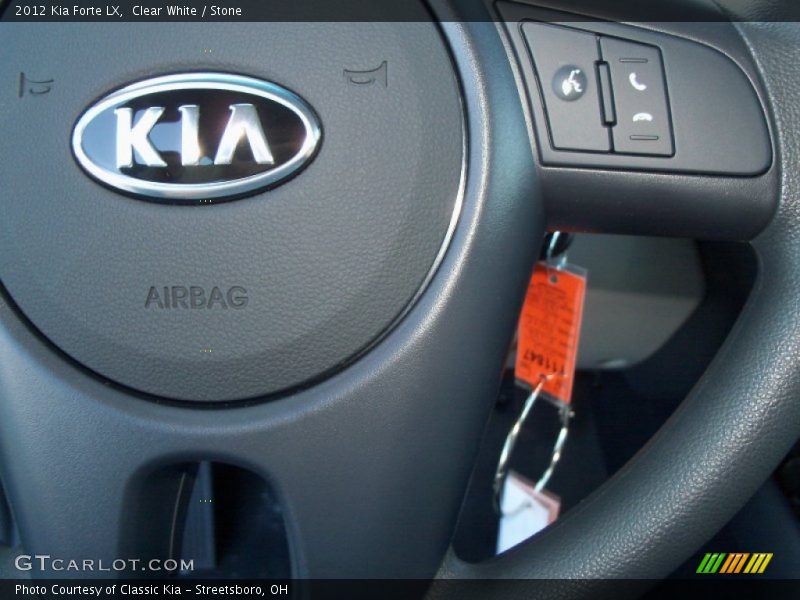 Clear White / Stone 2012 Kia Forte LX