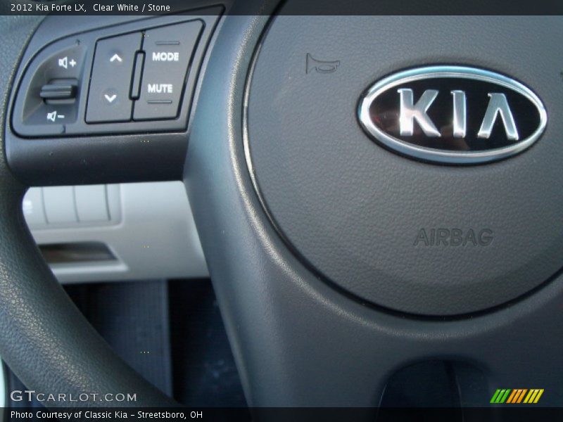 Clear White / Stone 2012 Kia Forte LX