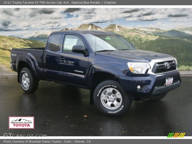 Nautical Blue Metallic / Graphite 2012 Toyota Tacoma V6 TRD Access Cab 4x4