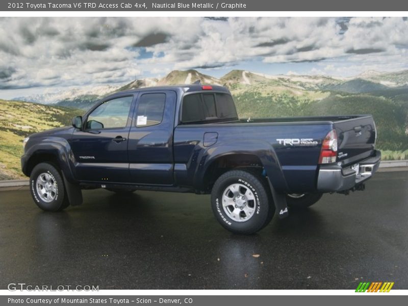 Nautical Blue Metallic / Graphite 2012 Toyota Tacoma V6 TRD Access Cab 4x4