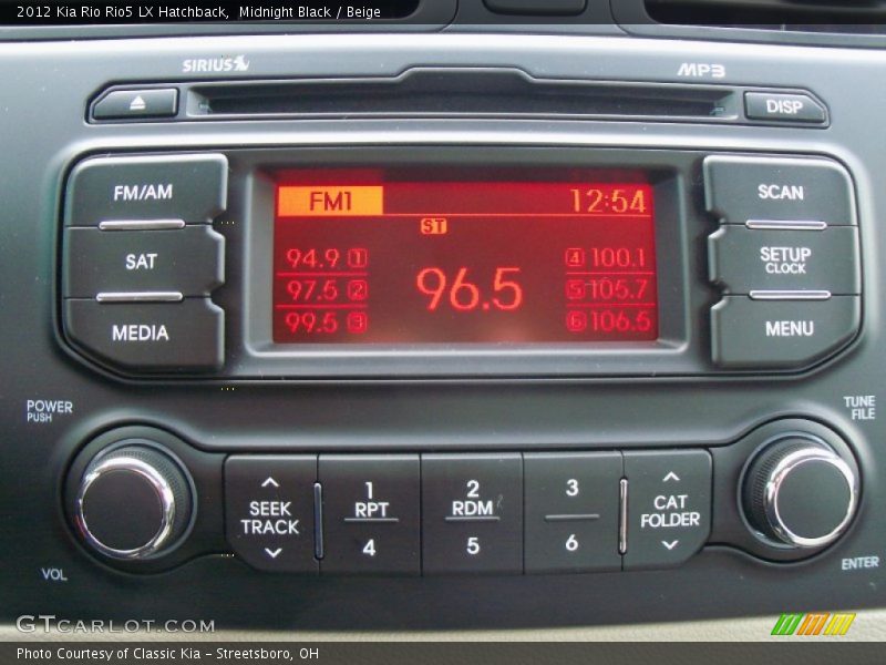 Audio System of 2012 Rio Rio5 LX Hatchback
