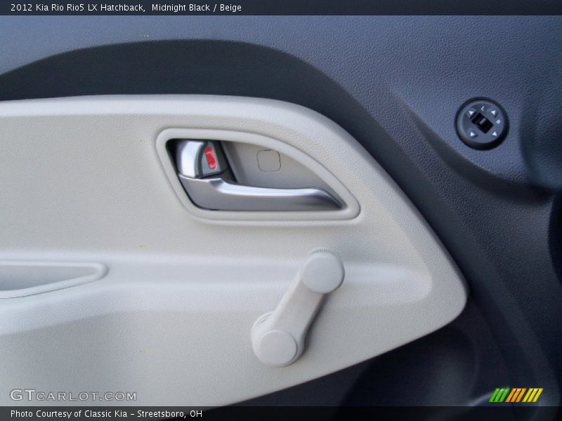 Midnight Black / Beige 2012 Kia Rio Rio5 LX Hatchback