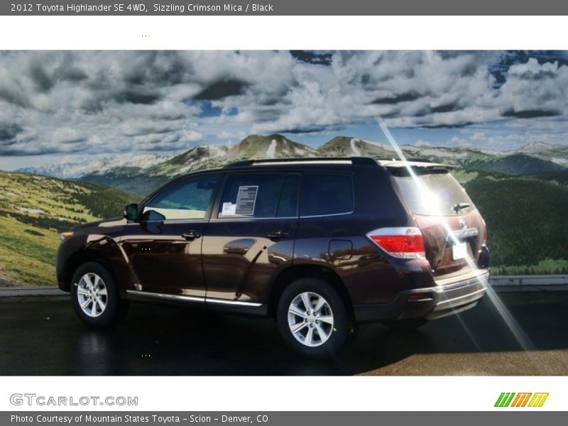 Sizzling Crimson Mica / Black 2012 Toyota Highlander SE 4WD