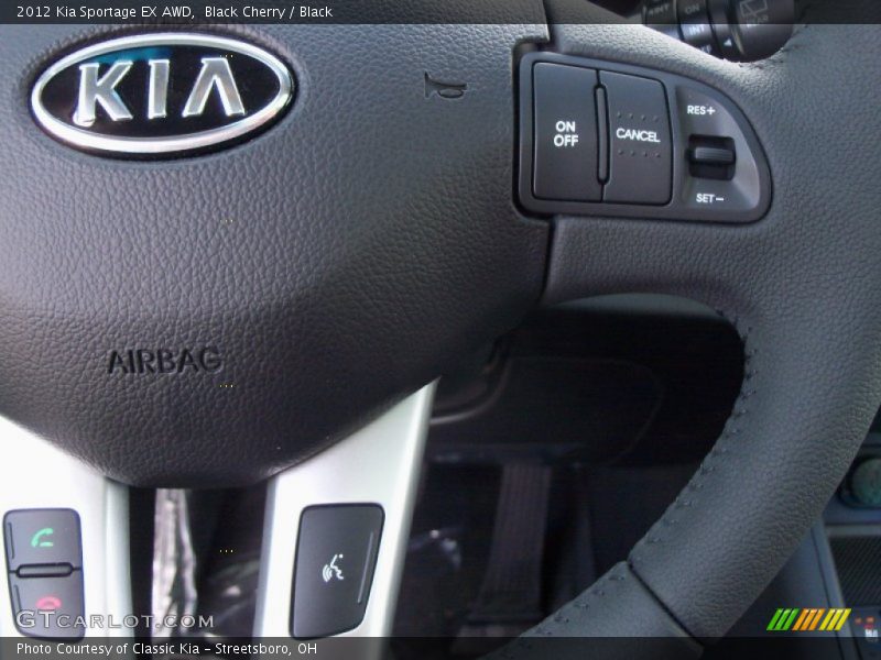 Black Cherry / Black 2012 Kia Sportage EX AWD